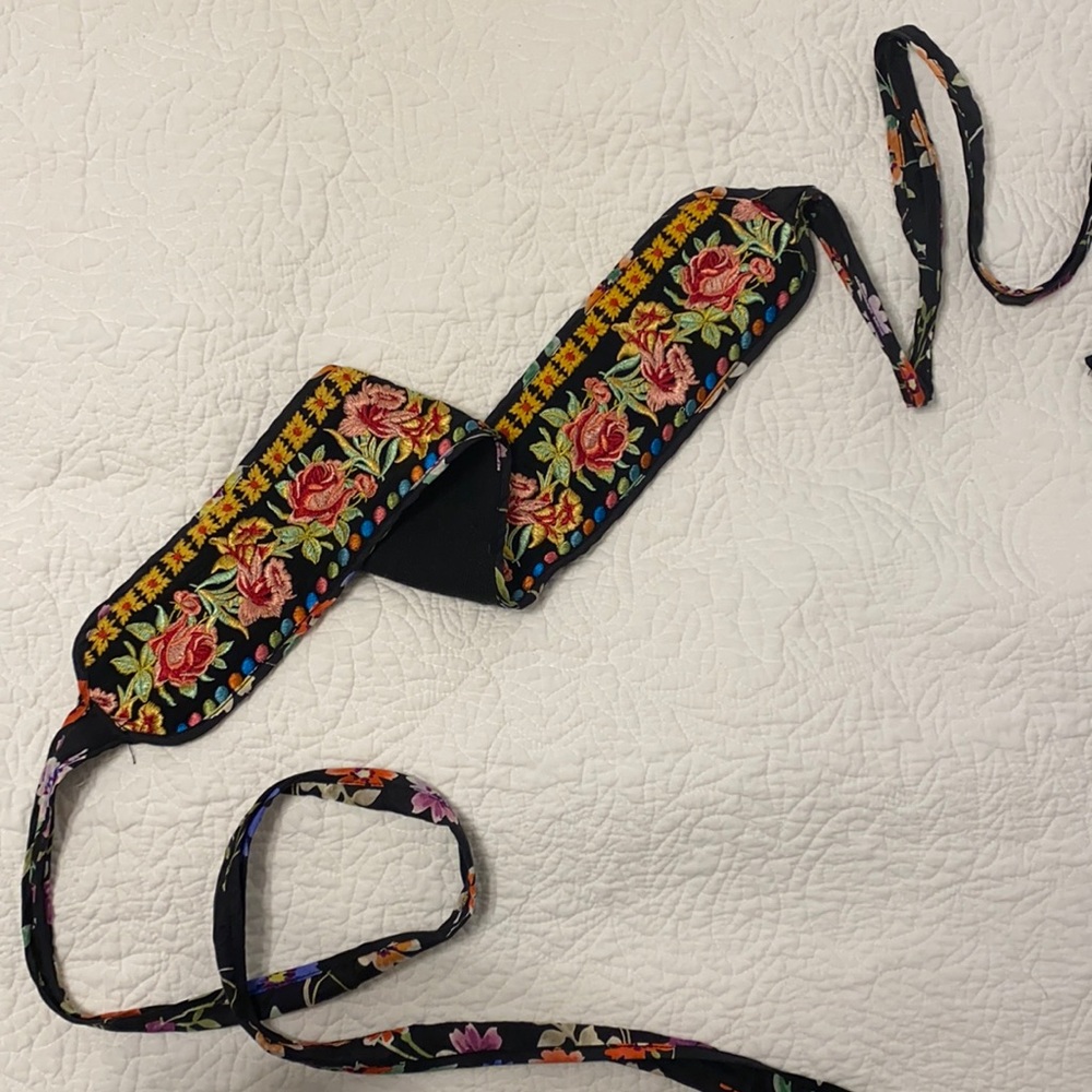 Johnny Was Silk Multi Color Belt